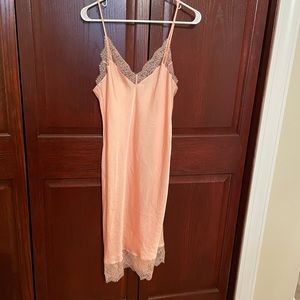 NWT Slip dress with lace trim